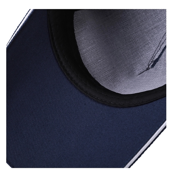 Structured 5 Panel Sandwich Baseball Caps w/ Metal Buckle - Structured 5 Panel Sandwich Baseball Caps w/ Metal Buckle - Image 5 of 15
