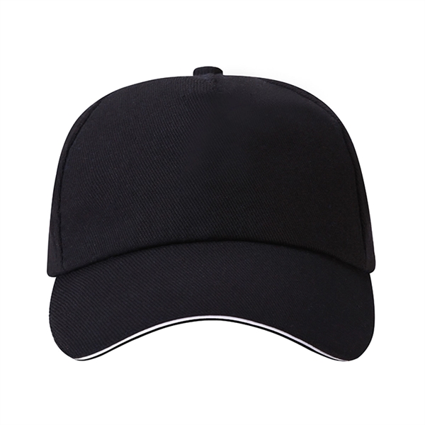 Structured 5 Panel Sandwich Baseball Caps w/ Metal Buckle - Structured 5 Panel Sandwich Baseball Caps w/ Metal Buckle - Image 9 of 15