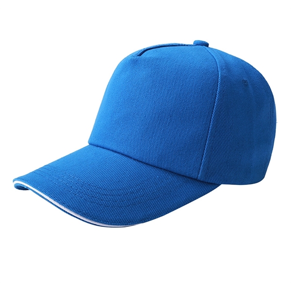 Sandwich Visor Baseball Cap - Black/Royal Blue 