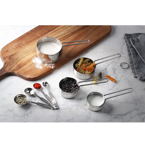Stainless Steel Measuring Spoons and Cups Combo - Stainless Steel Measuring Spoons and Cups Combo - Image 4 of 4