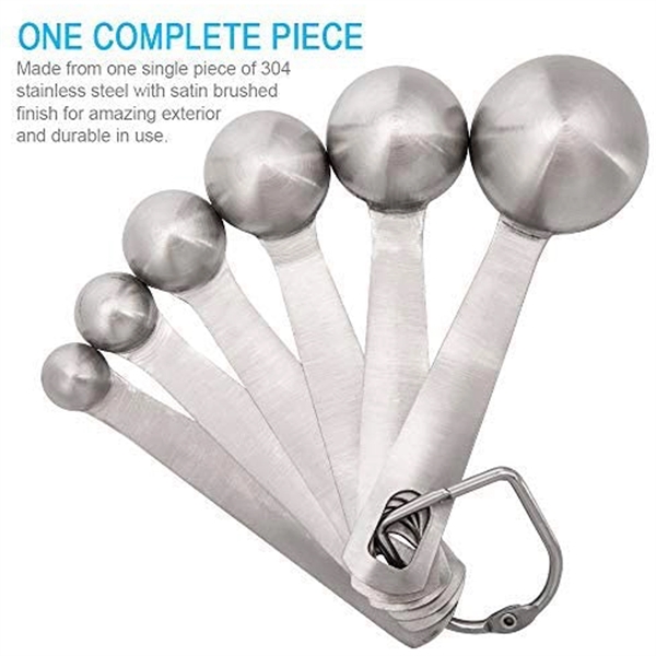 Premium Heavy Duty 18/8 Stainless Steel Measuring Spoons - Premium Heavy Duty 18/8 Stainless Steel Measuring Spoons - Image 1 of 6