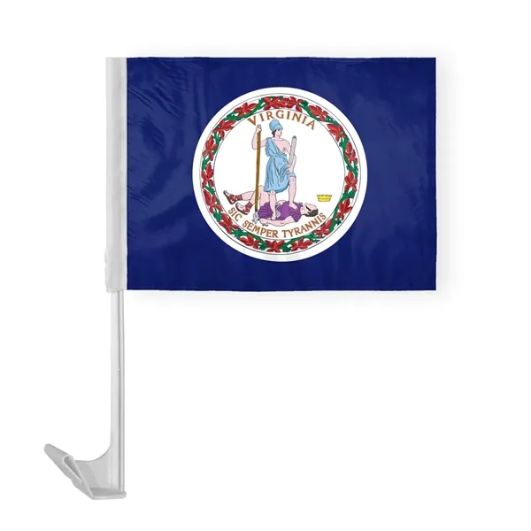 12"x16" & 10.5''x15'' Virginia Car Flags - 12"x16" & 10.5''x15'' Virginia Car Flags - Image 0 of 1