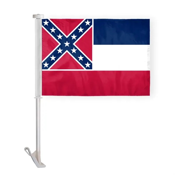 12"x16" & 10.5"x15" Mississippi Car Flags - 12"x16" & 10.5"x15" Mississippi Car Flags - Image 1 of 1