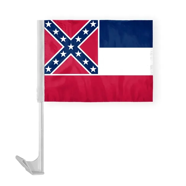 12"x16" & 10.5"x15" Mississippi Car Flags - 12"x16" & 10.5"x15" Mississippi Car Flags - Image 0 of 1