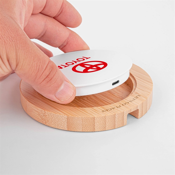 The Shreveport Wireless Charger and Bamboo Base - The Shreveport Wireless Charger and Bamboo Base - Image 0 of 5