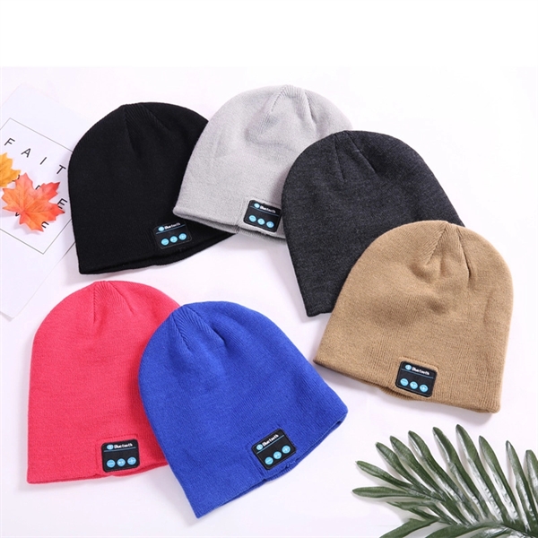 Bluetooth Headphone Beanie - Bluetooth Headphone Beanie - Image 3 of 4
