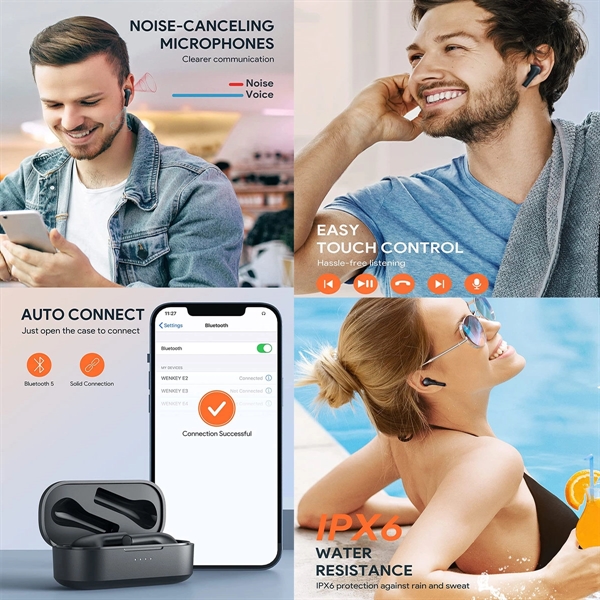 Bluetooth Wireless Earbuds Headphones - Bluetooth Wireless Earbuds Headphones - Image 2 of 4