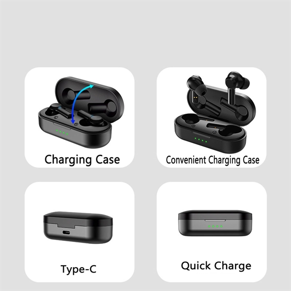 Bluetooth Wireless Earbuds Headphones - Bluetooth Wireless Earbuds Headphones - Image 3 of 4