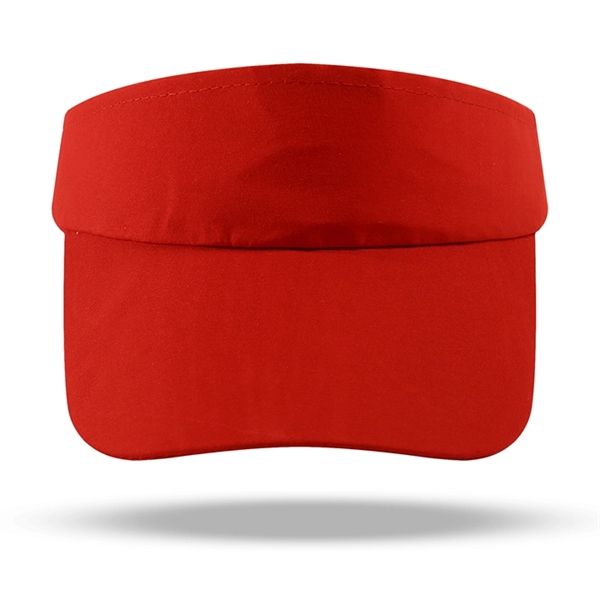 Polyester Sun Visors w/ Curved Bill & Adjustable Hook & Loop - Polyester Sun Visors w/ Curved Bill & Adjustable Hook & Loop - Image 4 of 7