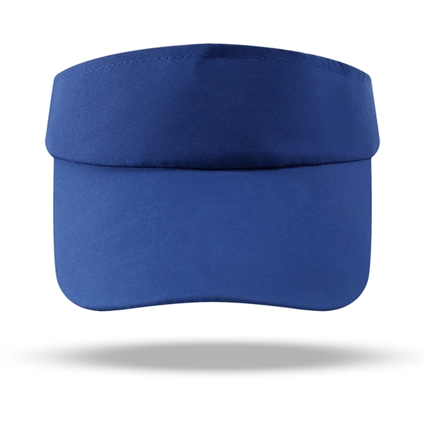 Polyester Sun Visors w/ Curved Bill & Adjustable Hook & Loop - Polyester Sun Visors w/ Curved Bill & Adjustable Hook & Loop - Image 5 of 7