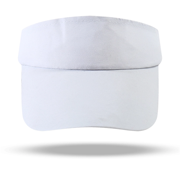 Polyester Sun Visors w/ Curved Bill & Adjustable Hook & Loop - Polyester Sun Visors w/ Curved Bill & Adjustable Hook & Loop - Image 6 of 7
