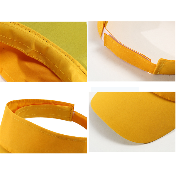 Polyester Sun Visors w/ Curved Bill & Adjustable Hook & Loop - Polyester Sun Visors w/ Curved Bill & Adjustable Hook & Loop - Image 1 of 7