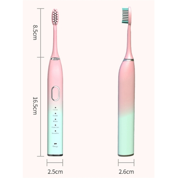 Sonic Electric Toothbrush with 3 Brush Heads and Travel Case - Sonic Electric Toothbrush with 3 Brush Heads and Travel Case - Image 3 of 3