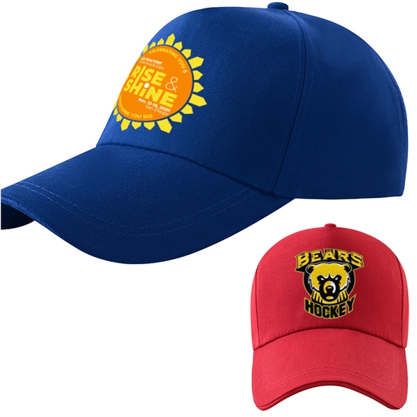 Poly-Canvas Structured 5 Panel Caps w/ Metal Tuck in Buckle - Poly-Canvas Structured 5 Panel Caps w/ Metal Tuck in Buckle - Image 0 of 9