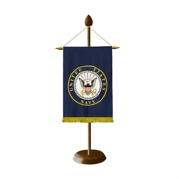 Small Wooden Podium Banner Stand Kit - Natural - Small Wooden Podium Banner Stand Kit - Natural - Image 1 of 1