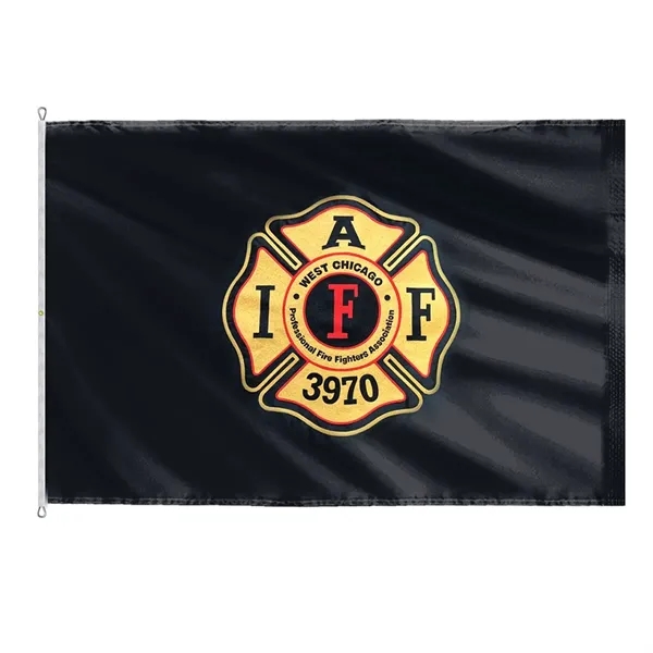 Applique & Embroidered Flag 10' x 15' Nylon - Applique & Embroidered Flag 10' x 15' Nylon - Image 4 of 4