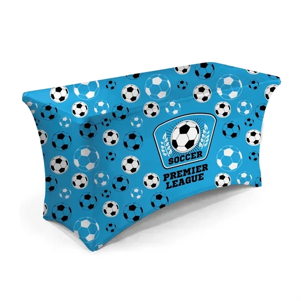Spandex Poly Table Cover-Full Coverage - Dye Sublimation - Spandex Poly Table Cover-Full Coverage - Dye Sublimation - Image 0 of 3