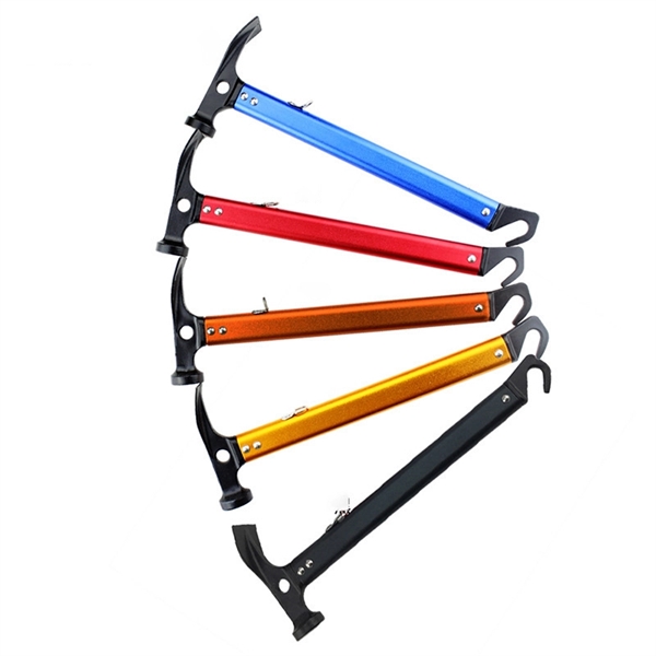 Aluminum Camping Hammer with Hook - Aluminum Camping Hammer with Hook - Image 1 of 4