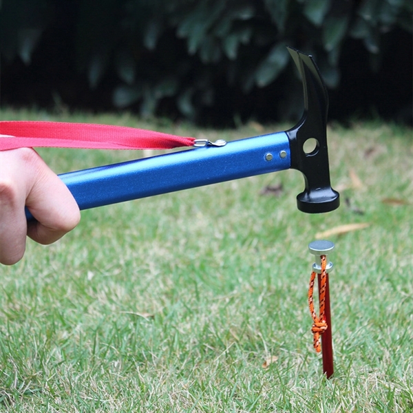 Aluminum Camping Hammer with Hook - Aluminum Camping Hammer with Hook - Image 2 of 4