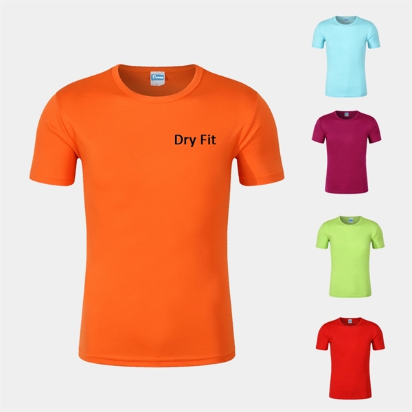 Mesh Moisture Wicking Quick Dry Active Short Sleeve T Shirts - Mesh Moisture Wicking Quick Dry Active Short Sleeve T Shirts - Image 7 of 12