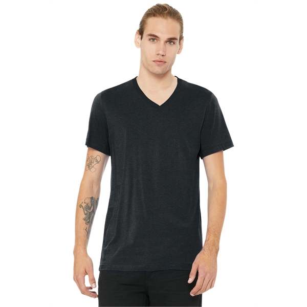 BELLA+CANVAS Unisex Heather CVC V-Neck Tee - BELLA+CANVAS Unisex Heather CVC V-Neck Tee - Image 10 of 58
