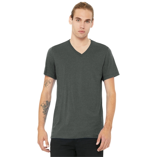 BELLA+CANVAS Unisex Heather CVC V-Neck Tee - BELLA+CANVAS Unisex Heather CVC V-Neck Tee - Image 15 of 58