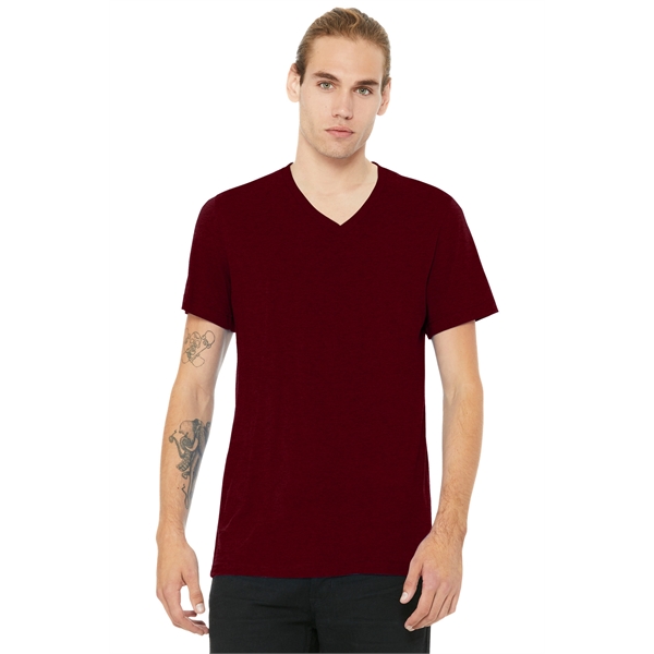BELLA+CANVAS Unisex Heather CVC V-Neck Tee - BELLA+CANVAS Unisex Heather CVC V-Neck Tee - Image 20 of 58