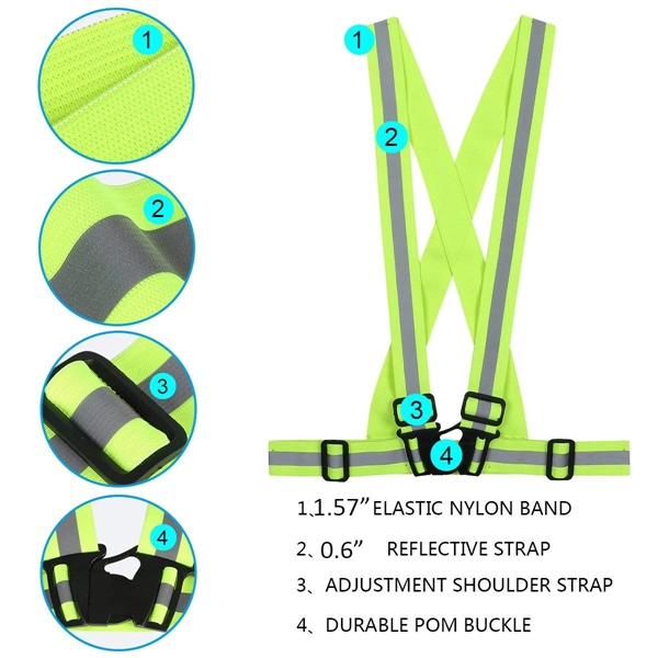 Safety Reflective Belt Vest - Safety Reflective Belt Vest - Image 2 of 2