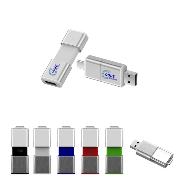 8 GB Light Up Slide USB Flash Drive - 8 GB Light Up Slide USB Flash Drive - Image 0 of 2