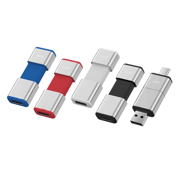 8 GB Light Up Slide USB Flash Drive - 8 GB Light Up Slide USB Flash Drive - Image 2 of 2
