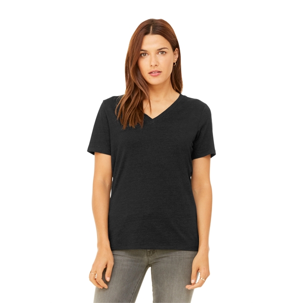 BELLA+CANVAS Women's Relaxed Heather CVC V-Neck Tee - BELLA+CANVAS Women's Relaxed Heather CVC V-Neck Tee - Image 0 of 28