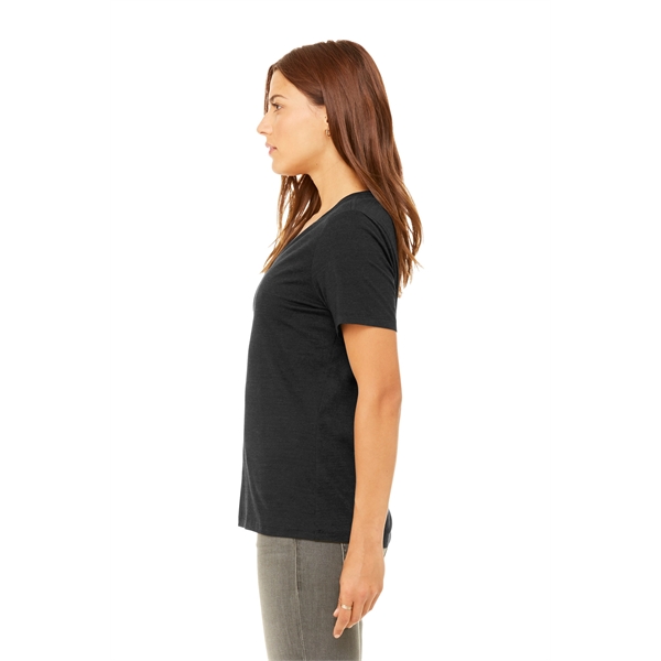 BELLA+CANVAS Women's Relaxed Heather CVC V-Neck Tee - BELLA+CANVAS Women's Relaxed Heather CVC V-Neck Tee - Image 2 of 28