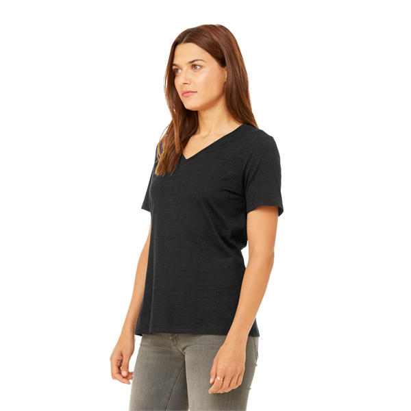 BELLA+CANVAS Women's Relaxed Heather CVC V-Neck Tee - BELLA+CANVAS Women's Relaxed Heather CVC V-Neck Tee - Image 4 of 28