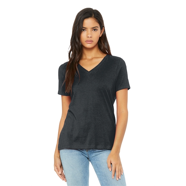 BELLA+CANVAS Women's Relaxed Heather CVC V-Neck Tee - BELLA+CANVAS Women's Relaxed Heather CVC V-Neck Tee - Image 5 of 28