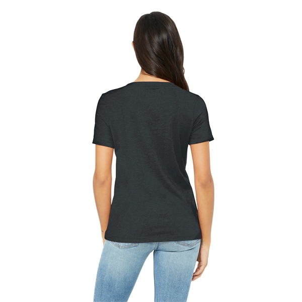 BELLA+CANVAS Women's Relaxed Heather CVC V-Neck Tee - BELLA+CANVAS Women's Relaxed Heather CVC V-Neck Tee - Image 6 of 28