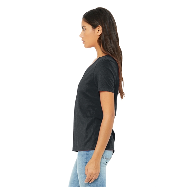 BELLA+CANVAS Women's Relaxed Heather CVC V-Neck Tee - BELLA+CANVAS Women's Relaxed Heather CVC V-Neck Tee - Image 7 of 28