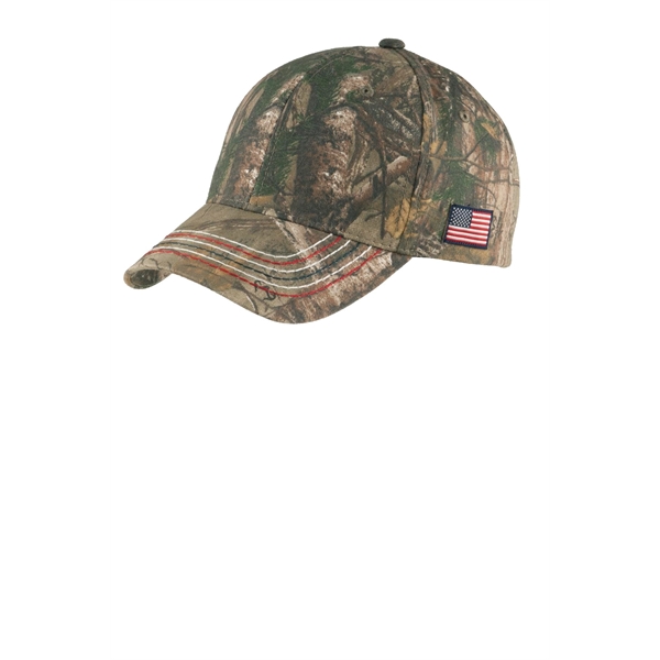 Port Authority Americana Contrast Stitch Camouflage Cap. - Port Authority Americana Contrast Stitch Camouflage Cap. - Image 2 of 4