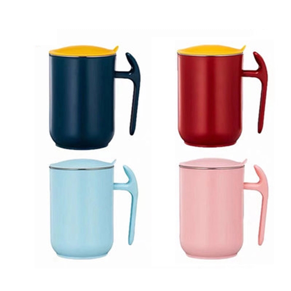 Tea Cup Wide Handle With Lids 18.5 Oz - Tea Cup Wide Handle With Lids 18.5 Oz - Image 1 of 3