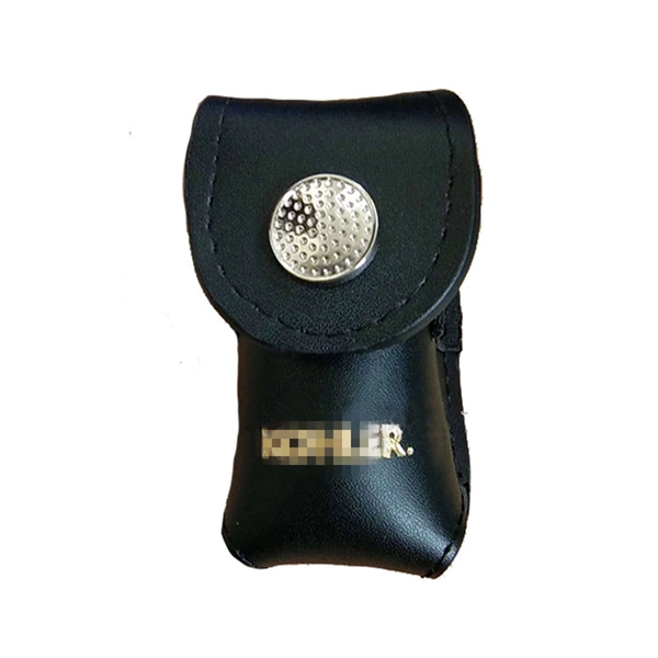 Leather Golf Ball Holder Set Plum Grove