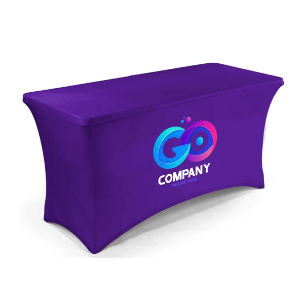 Spandex Poly Table Cover-Full Coverage - Dye Sublimation - Spandex Poly Table Cover-Full Coverage - Dye Sublimation - Image 3 of 3