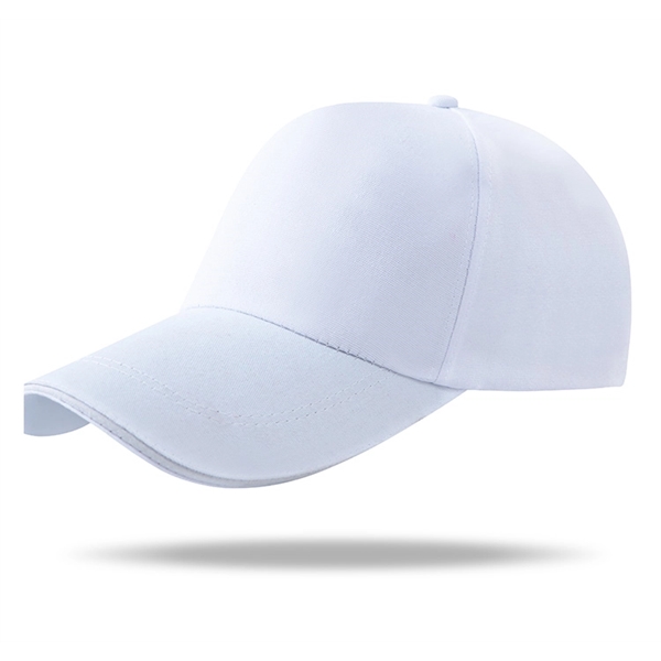 Poly-Canvas Structured 5 Panel Caps w/ Metal Tuck in Buckle - Poly-Canvas Structured 5 Panel Caps w/ Metal Tuck in Buckle - Image 4 of 9