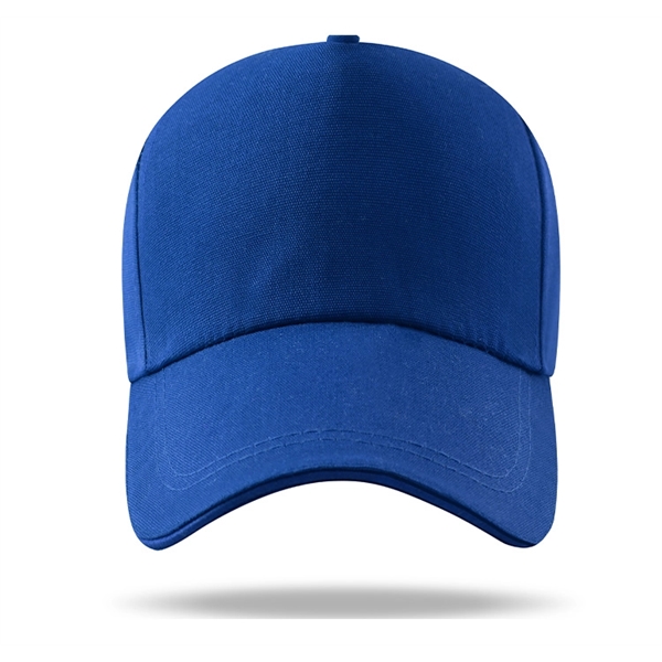 Poly-Canvas Structured 5 Panel Caps w/ Metal Tuck in Buckle - Poly-Canvas Structured 5 Panel Caps w/ Metal Tuck in Buckle - Image 5 of 9