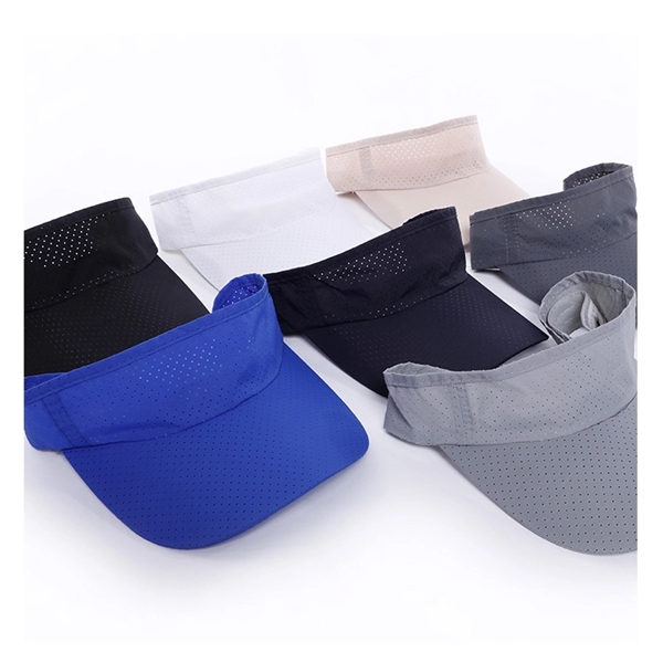 Quick Dry Lightweight Sporty Sun Visors w/ Plastic Buckle - Quick Dry Lightweight Sporty Sun Visors w/ Plastic Buckle - Image 4 of 11