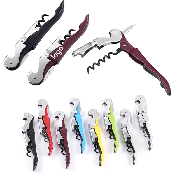 Multifunctional Corkscrew Bottle Opener Foil Cutter - Multifunctional Corkscrew Bottle Opener Foil Cutter - Image 0 of 2