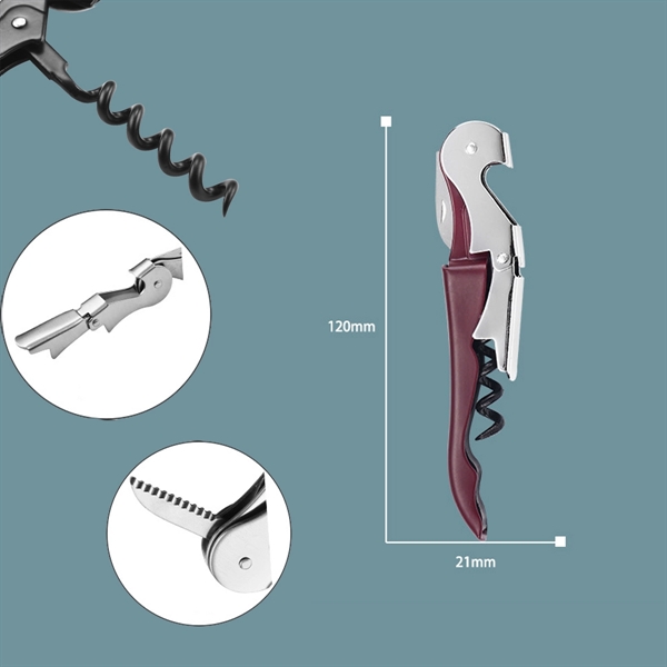 Multifunctional Corkscrew Bottle Opener Foil Cutter - Multifunctional Corkscrew Bottle Opener Foil Cutter - Image 1 of 2