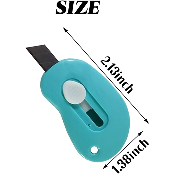 Mini Retractable Paper Cutter, Blue