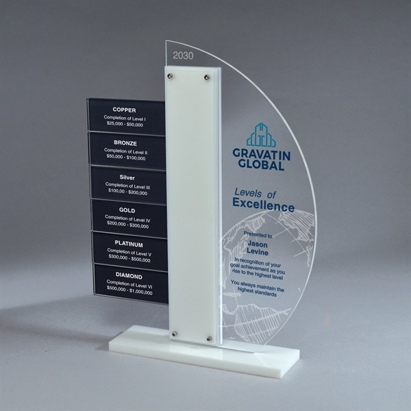 Crescent Interlock Award, White
