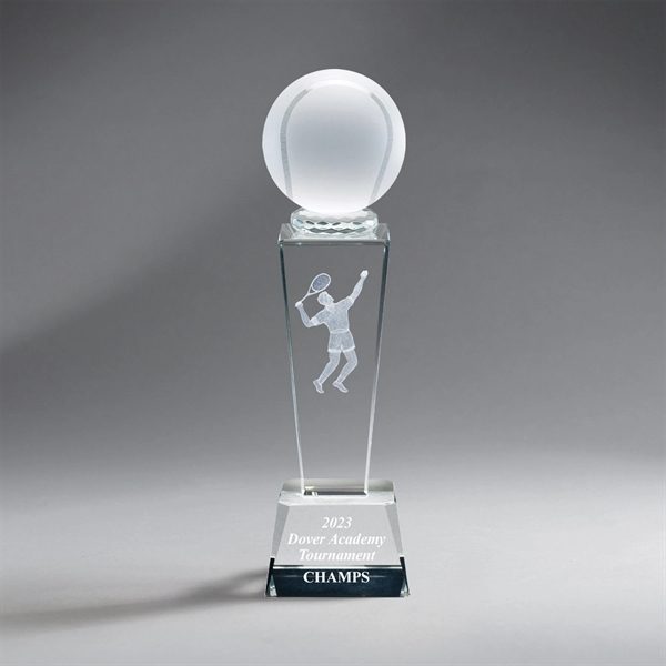 Crystal Column Award with Ball, Male Tennis