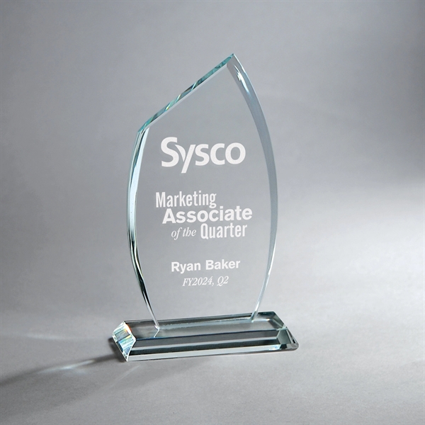 Modern Flame Clear Crystal Award