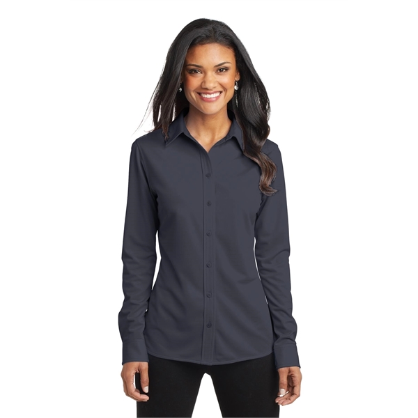 Port Authority Women's Dimension Knit Dress Shirt. - Port Authority Women's Dimension Knit Dress Shirt. - Image 2 of 25